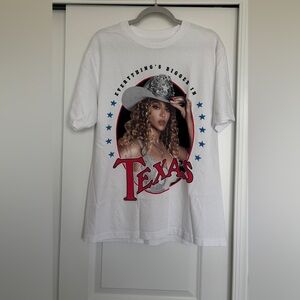 Cowboy Carter Houston City Exclusive Tee Web - White Size Large